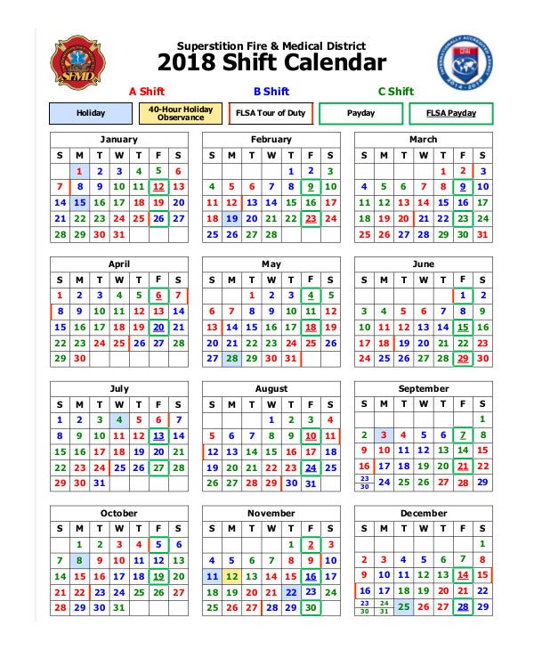 Fire department shift calendar app mac 2017